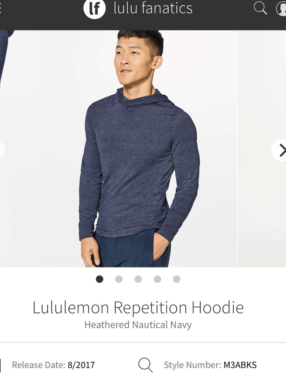 lululemon athletica Repetition Hoodie - Heathered Navy